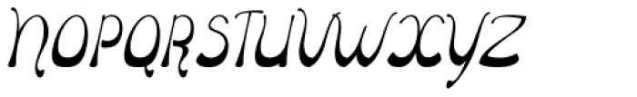 Oblonga Italic Font UPPERCASE