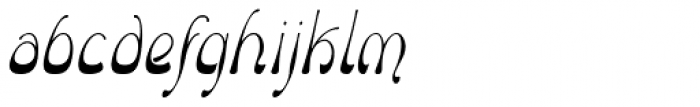 Oblonga Italic Font LOWERCASE