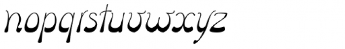 Oblonga Italic Font LOWERCASE