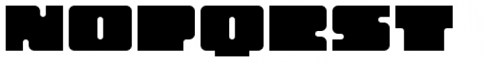 Oboe Solid Wide Font LOWERCASE