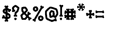 Obscure Path Font OTHER CHARS