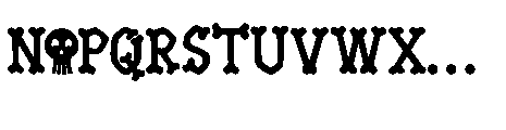 Obscure Path Font UPPERCASE