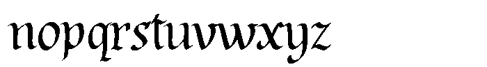 Obsidian Monolith Font LOWERCASE