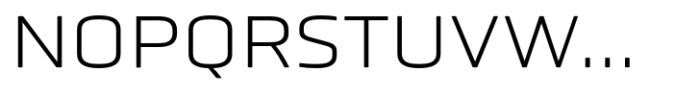 Obvia Expanded ExtraLight Font UPPERCASE