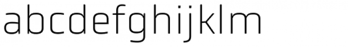 Obvia Thin Font LOWERCASE