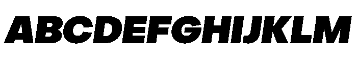 Object Sans Variable 14 Font UPPERCASE