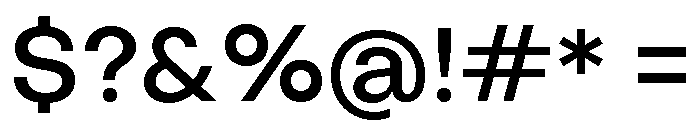 Object Sans Variable 4 Font OTHER CHARS