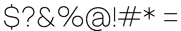 Object Sans Variable Font OTHER CHARS