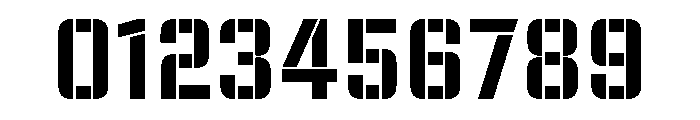 Oboi Stencil Font OTHER CHARS