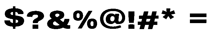 Ocean Block Font OTHER CHARS