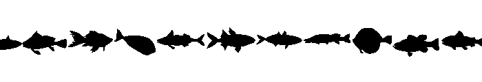 Ocean Fish Font UPPERCASE