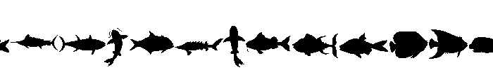 Ocean Fish Font UPPERCASE