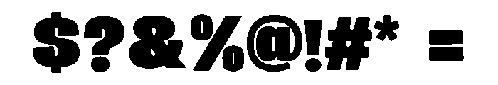Ocean Heavy Font OTHER CHARS
