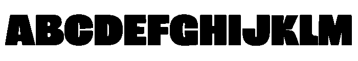 Ocean Heavy Font UPPERCASE