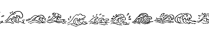 Ocean Waves Doodle FONT