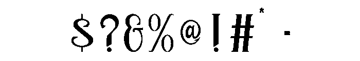 OchlazRegular Font OTHER CHARS