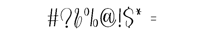 October Calligraphy Font OTHER CHARS