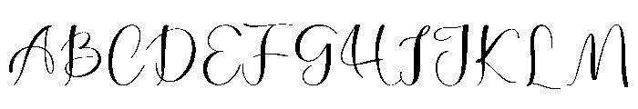 October Calligraphy Font UPPERCASE