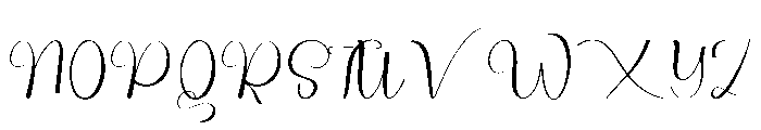October Calligraphy Font UPPERCASE