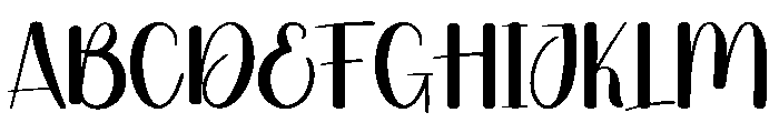 October Farmhouse Font UPPERCASE