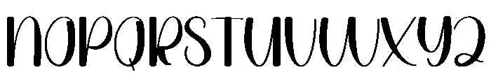 October Farmhouse Font UPPERCASE