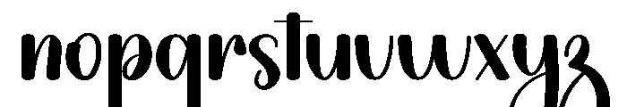 October Farmhouse Font LOWERCASE