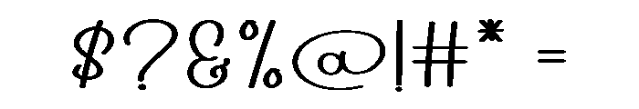 October Handwriting Font OTHER CHARS