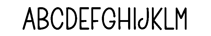 October Handwriting Font UPPERCASE