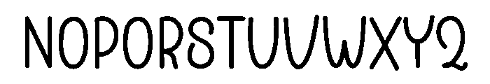 October Handwriting Font LOWERCASE