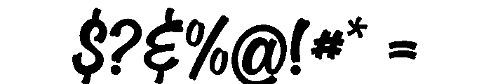October Spooklet Font OTHER CHARS