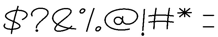 October Summer Font OTHER CHARS