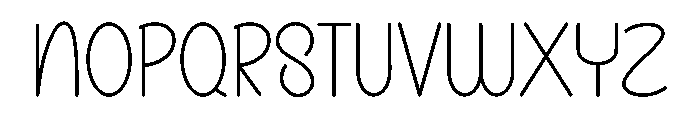 October Summer Font LOWERCASE