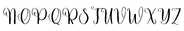 October Wedding Font UPPERCASE