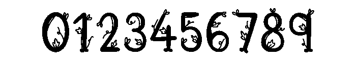 October vine Font OTHER CHARS