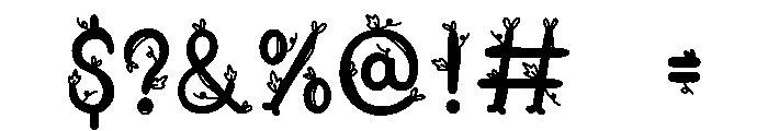 October vine Font OTHER CHARS
