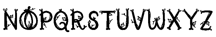 October vine Font UPPERCASE