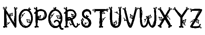 October vine Font LOWERCASE