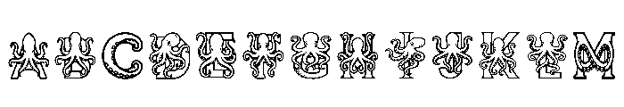 Octopus Regular Font UPPERCASE