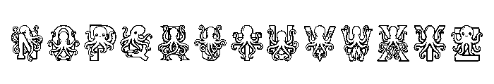 Octopus Regular Font UPPERCASE