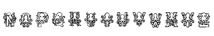 Octopus Regular Font LOWERCASE