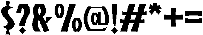 OC Tangram Regular otf (400) Font OTHER CHARS