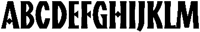 OC Tangram Regular otf (400) Font UPPERCASE