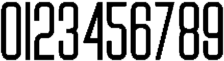 OCD Narrow Regular otf (400) Font OTHER CHARS
