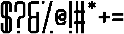 OCD Narrow Regular otf (400) Font OTHER CHARS