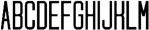 OCD Narrow Regular otf (400) Font UPPERCASE