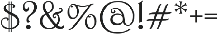 Occult Overture Regular otf (400) Font OTHER CHARS