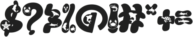 Ocean Animal ttf (400) Font OTHER CHARS