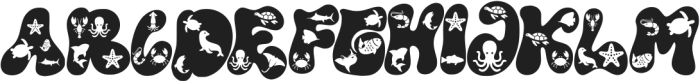 Ocean Animal ttf (400) Font UPPERCASE