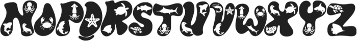 Ocean Animal ttf (400) Font UPPERCASE