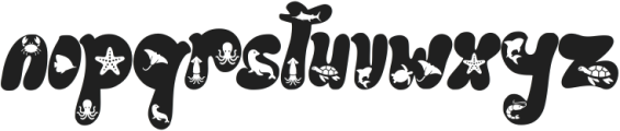 Ocean Animal ttf (400) Font LOWERCASE